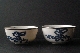 CHINESE BLUE and WHITE porcelain pair bowls 19th Century 10.7 cm diam silber foto 3