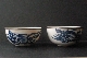CHINESE BLUE and WHITE porcelain pair bowls 19th Century 10.7 cm diam silber foto 4