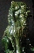 CHINESE FOO DOG ceramic green-glazed 20th 58 cm. foto 3