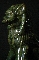 CHINESE FOO DOG ceramic green-glazed 20th 58 cm. foto 5