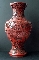 CHINESE RED LACQUER VASE QIANLONG period.37.5 cm. foto 3