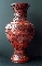 CHINESE RED LACQUER VASE QIANLONG period.37.5 cm. foto 4