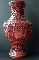 CHINESE RED LACQUER VASE QIANLONG period.37.5 cm. foto 8