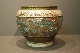 JAPANESE BRONZE jardenierre inlaid cloisonné 19th h 19.5 diam 25 cm