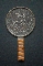 JAPANESE BRONZE MIRROR 19th 20.5cm.diam 11.6