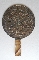 JAPANESE BRONZE MIRROR 19th 25.2cm. diam 16.7
