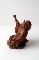 JAPANESE DARUMA okimono wood meiji period 9 cm signed foto 3