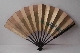 JAPANESE FAN red gold 28.7 cm.