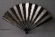 JAPANESE FAN silver gold 26.8 cm.