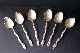 JAPANESE SILVER TEASPOONS NAGASAKI signed 13 cm. € 980